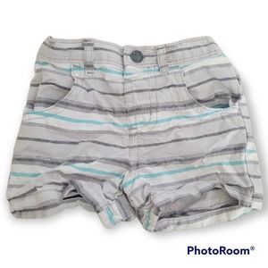 GARANIMALS Boys Infant Baby Striped Pull on Shorts Size 0-3 Months Summer